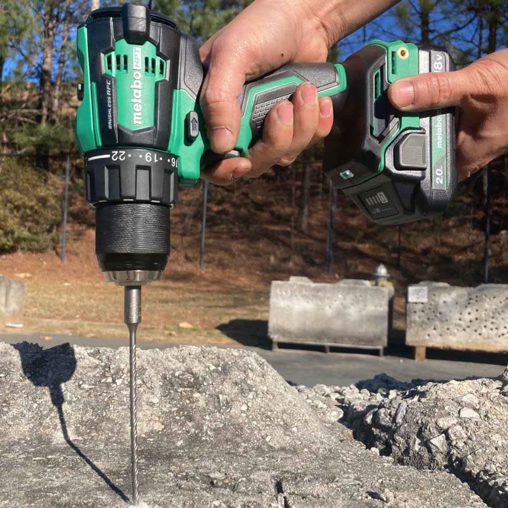 Metabo HPT 18V MultiVolt Cordless Brushless Hammer Drill Kit (2 x 2.0Ah) - Ascmtools