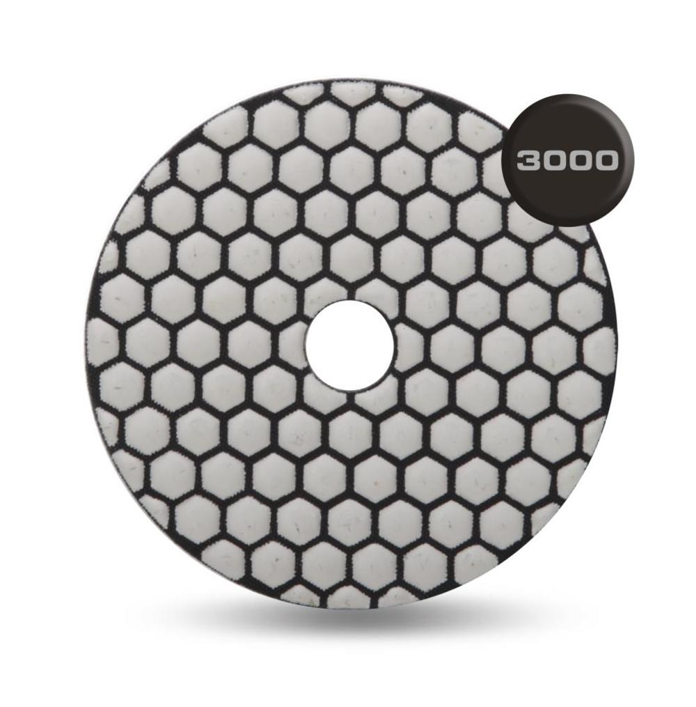 Rubi Tools Resin Dry Polishing Pad 3000 Grit 4 In. - Ascmtools