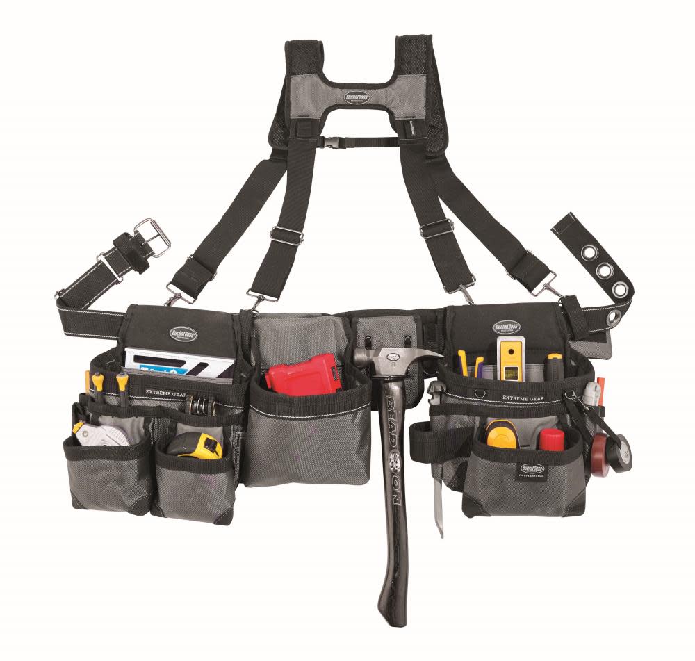 Bucket Boss Mullet BusterTool Belt with Suspenders - Ascmtools