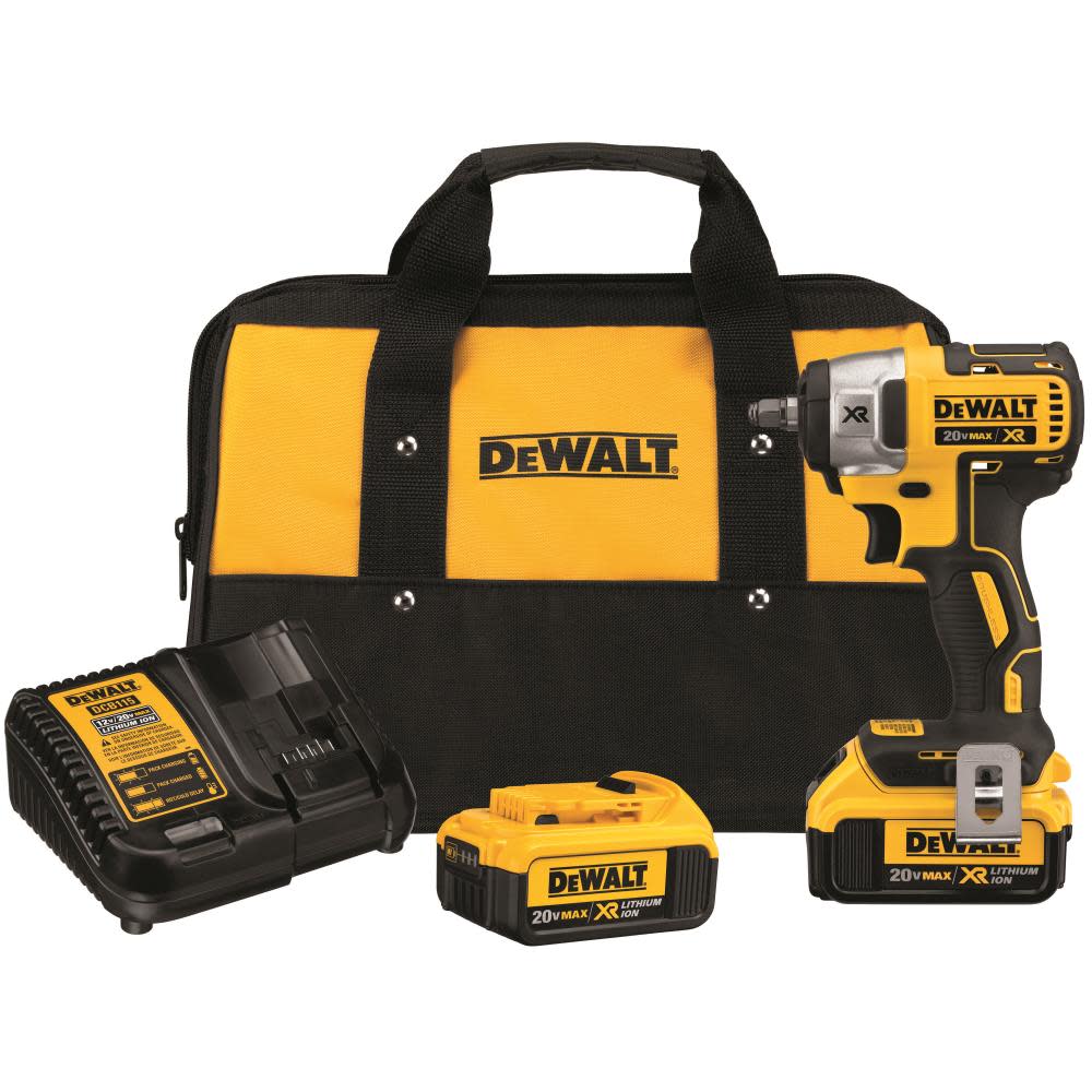 DEWALT 20-volt MAX XR 3/8-in Compact Impact Wrench Kit - Ascmtools