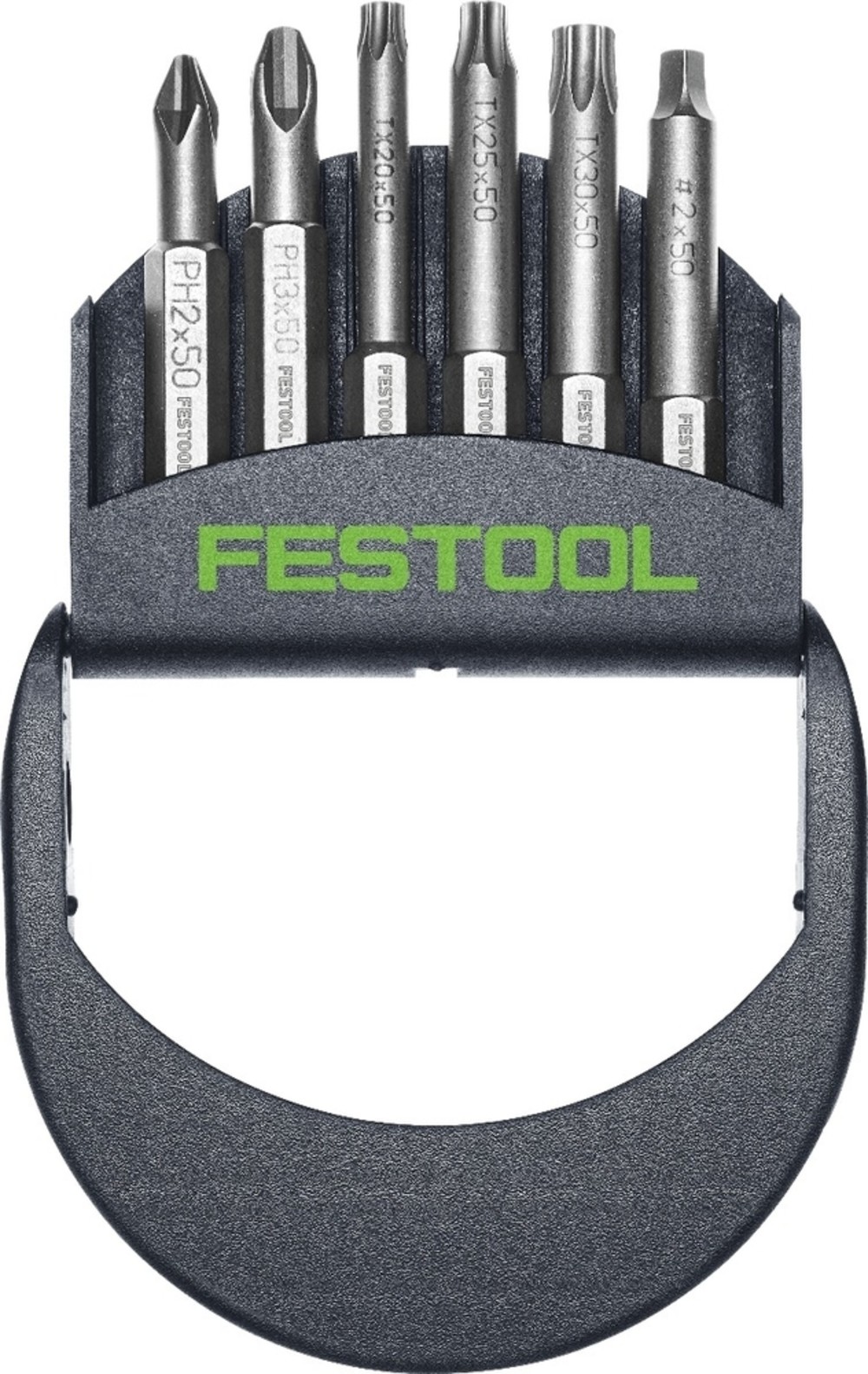 Festool 6 Piece 2″ Magnetic Impact Bit Cassette - Ascmtools
