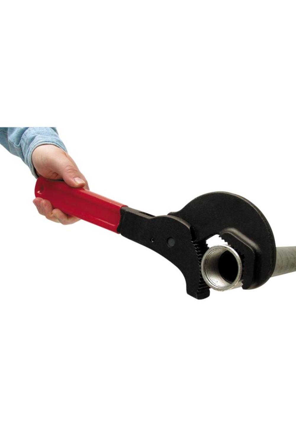 Reed Mfg Wrench with Spring-Loaded Jaws Comfort Grip - Ascmtools