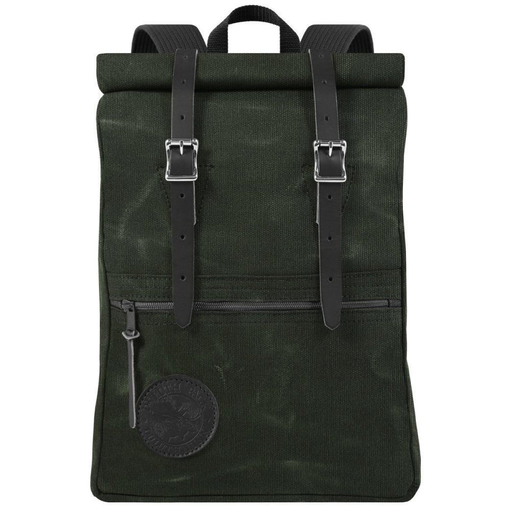 Duluth Pack 13 Liter Capacity Wax Olive Drab Roll Top Scout Pack - Ascmtools
