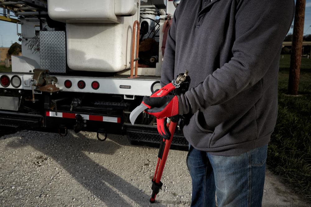 Milwaukee Lineman’s Hawkbill Knife with STICKWORK 3-in-1 Ring - Ascmtools