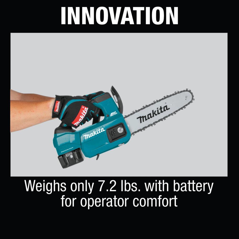 Makita 18V LXT Chain Saw Kit Lithium Ion Brushless Cordless 10″ Top Handle - Ascmtools