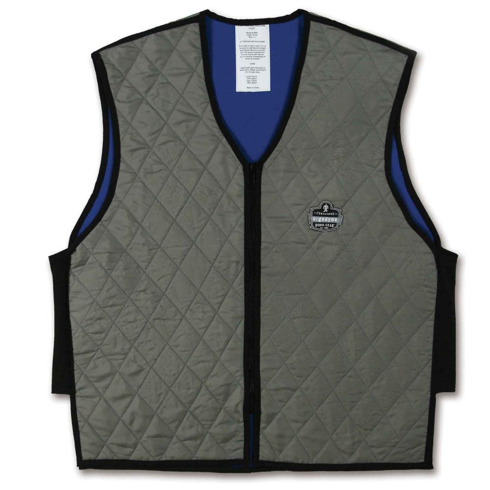 Ergodyne Chill Its 6665 Evaporative Cooling Vest 3X Gray - Ascmtools