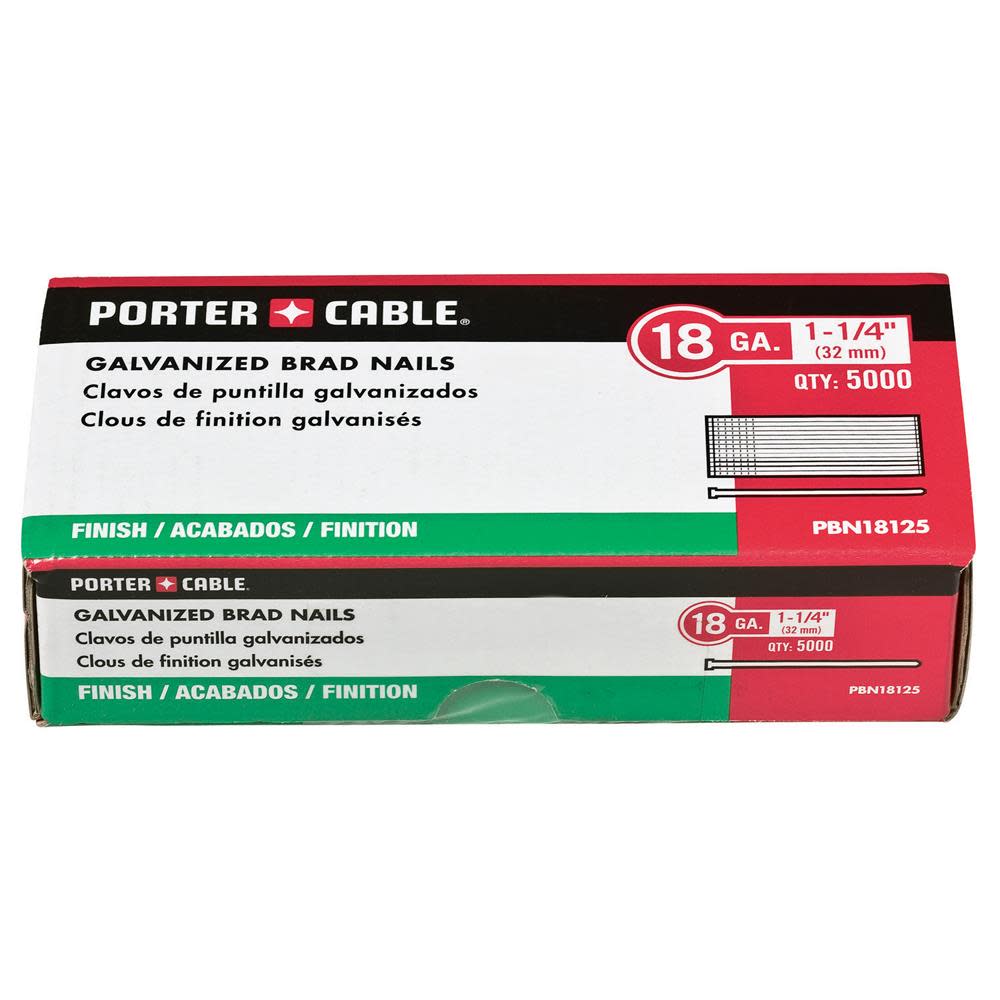 Porter Cable 18 Gauge 1-1/4 In. Brad Nail 5K Pack - Ascmtools