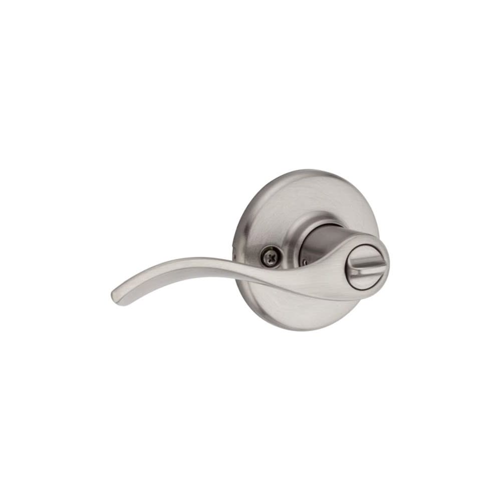 Kwikset Satin Nickel Bed/Bath Balboa Privacy Door Lever - Ascmtools