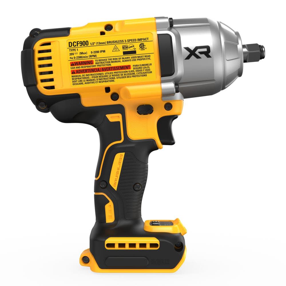 DEWALT 20V MAX XR 1/2″ Impact Wrench with Hog Ring Anvil Bare Tool - Ascmtools