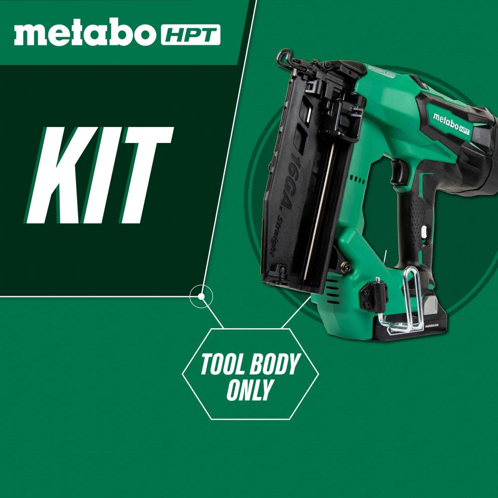 Metabo HPT 2 1/2″ 16 Gauge Straight 18V Finish Nailer Bare Tool - Ascmtools