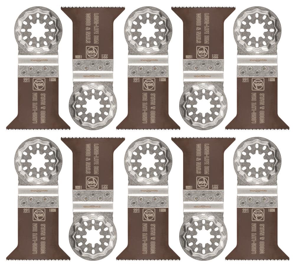 Fein E-Cut Long-Life 221 Saw Blade with Bi Metal Teeth Set for All Woods Plasterboard and Plastic Materials - Ascmtools