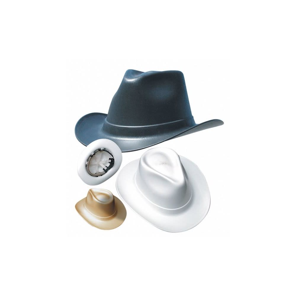 Occunomix Hard Hat White Vulcan Cowboy Style One Size Fits Most - Ascmtools