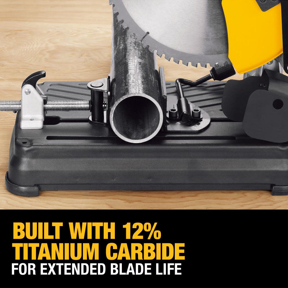 DEWALT 14″ 66T Heavy Gauge Ferrous Metal Cutting Saw Blade 1″ Arbor - Ascmtools