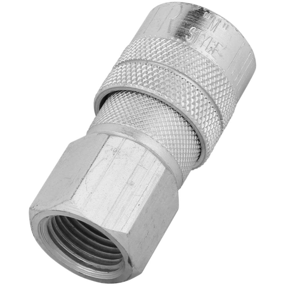 Milton 3/8″ FNPT Industrial Interchange M Style Quick Connect Steel Coupler - Ascmtools