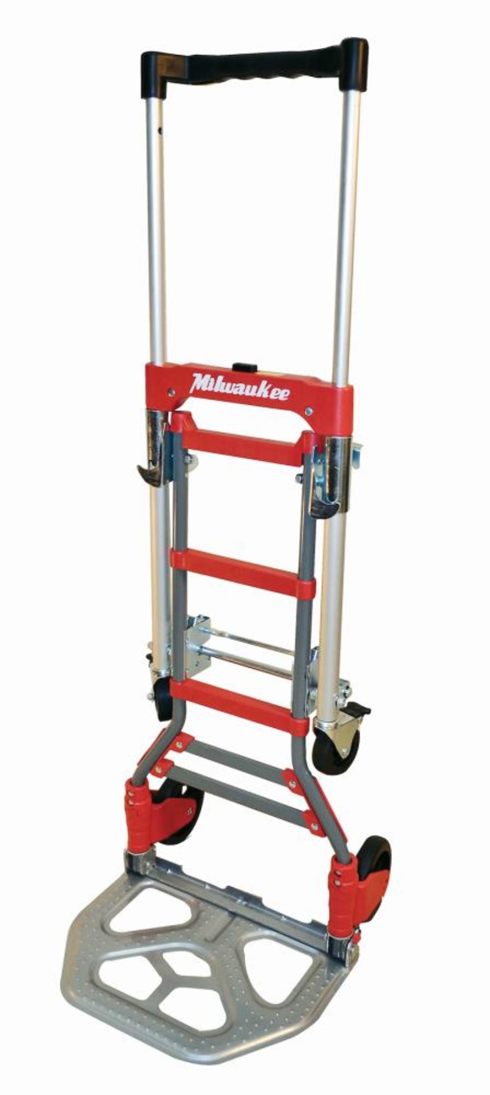 Milwaukee Hand Truck 2 in 1 Fold Up Convertible Hand Truck with Telescoping Handle - Ascmtools