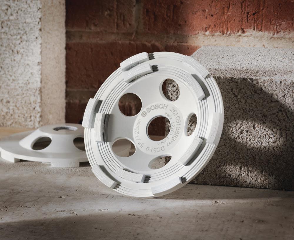 Bosch 5 In. Double Row Segmented Diamond Cup Wheel for Concrete - Ascmtools