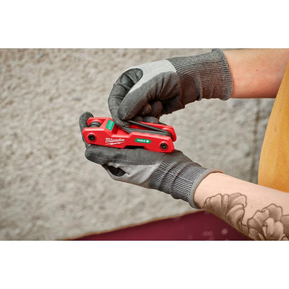 Milwaukee 8 Key Folding Hex Key Set Torx - Ascmtools