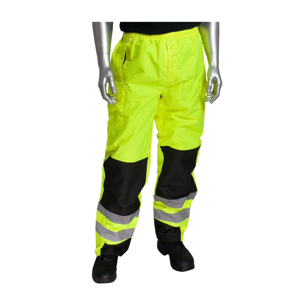 Protective Industrial Products ANSI 107 Class E Ripstop Overpant Hi Vis Lime Yellow XL - Ascmtools