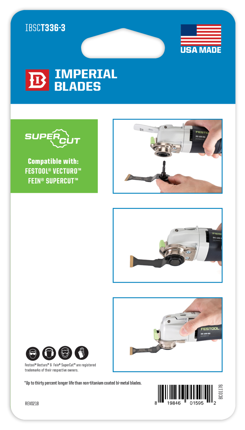 Imperial Blades SuperCut 1-1/4″ Storm Titanium Wood & Nails Blade 3PC - Ascmtools