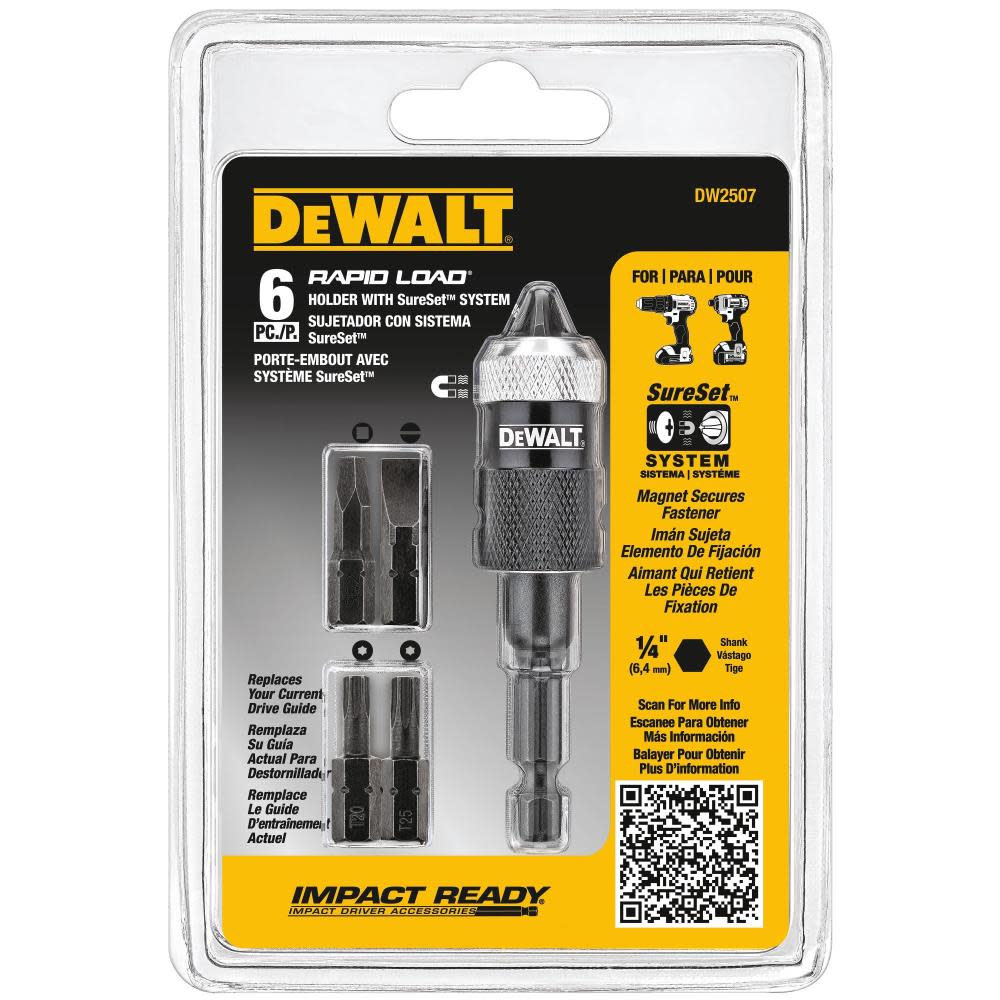 DEWALT 6-Piece Rapid Load Screw Driving Set - Ascmtools