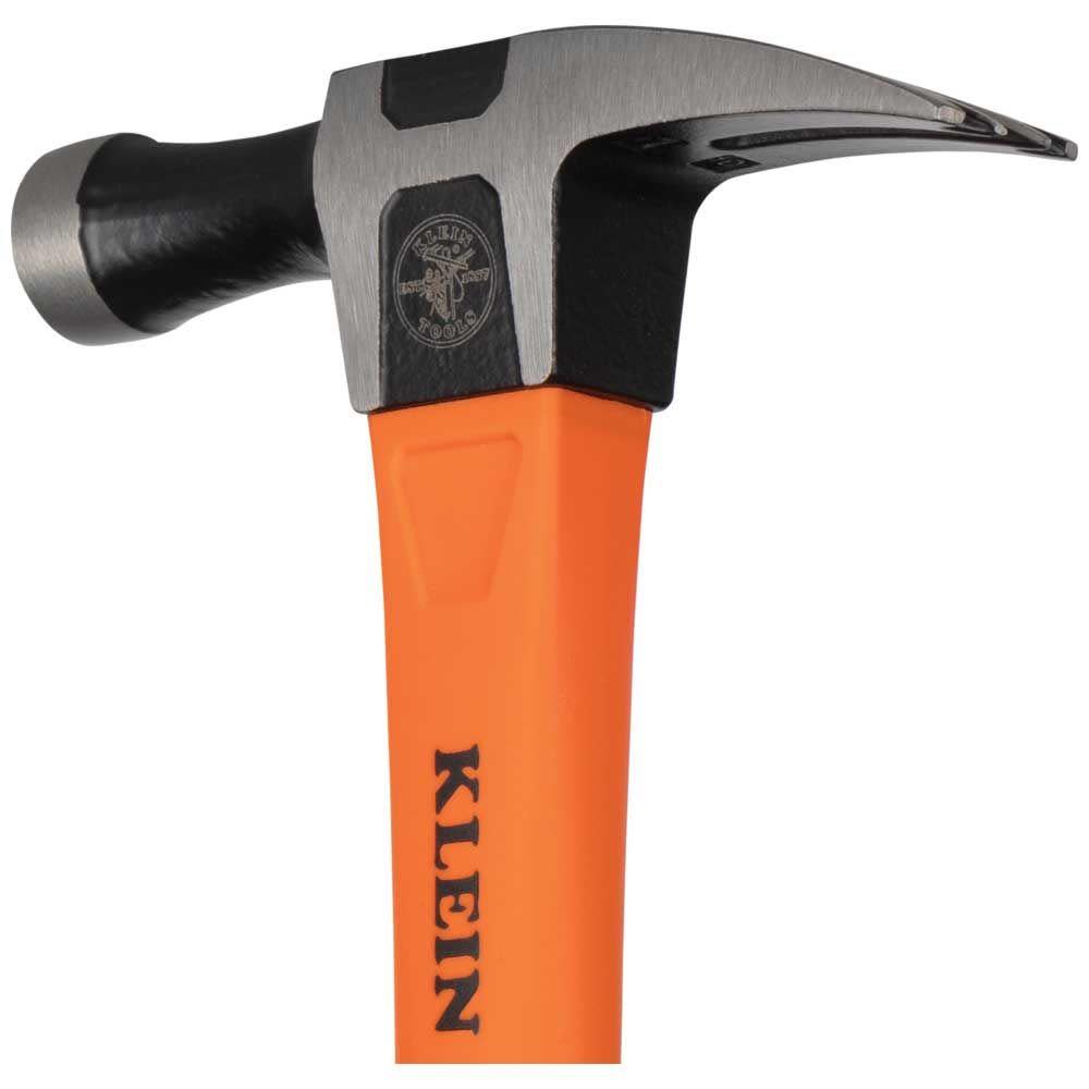 Klein Tools Electricians Hammer Straight Claw 18oz 15″ - Ascmtools