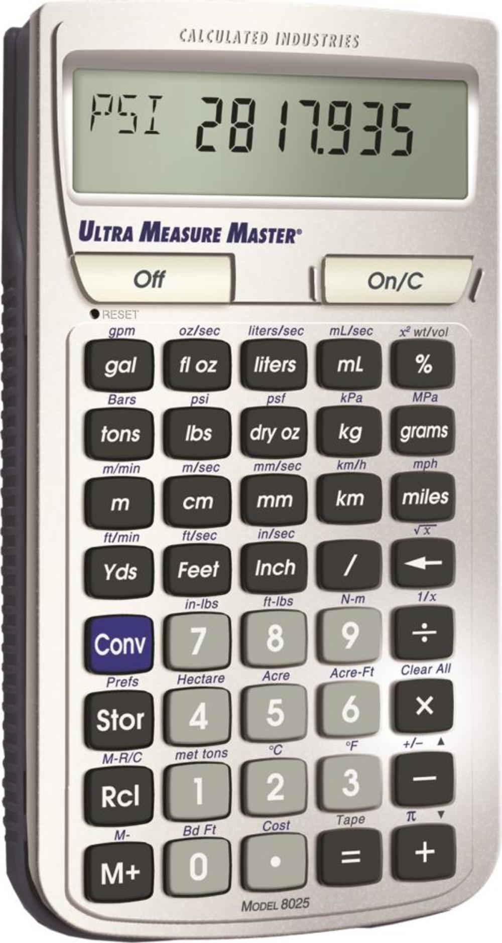 Calculated Industries U.S. Standard to Metric Conversion Calculator - Ascmtools