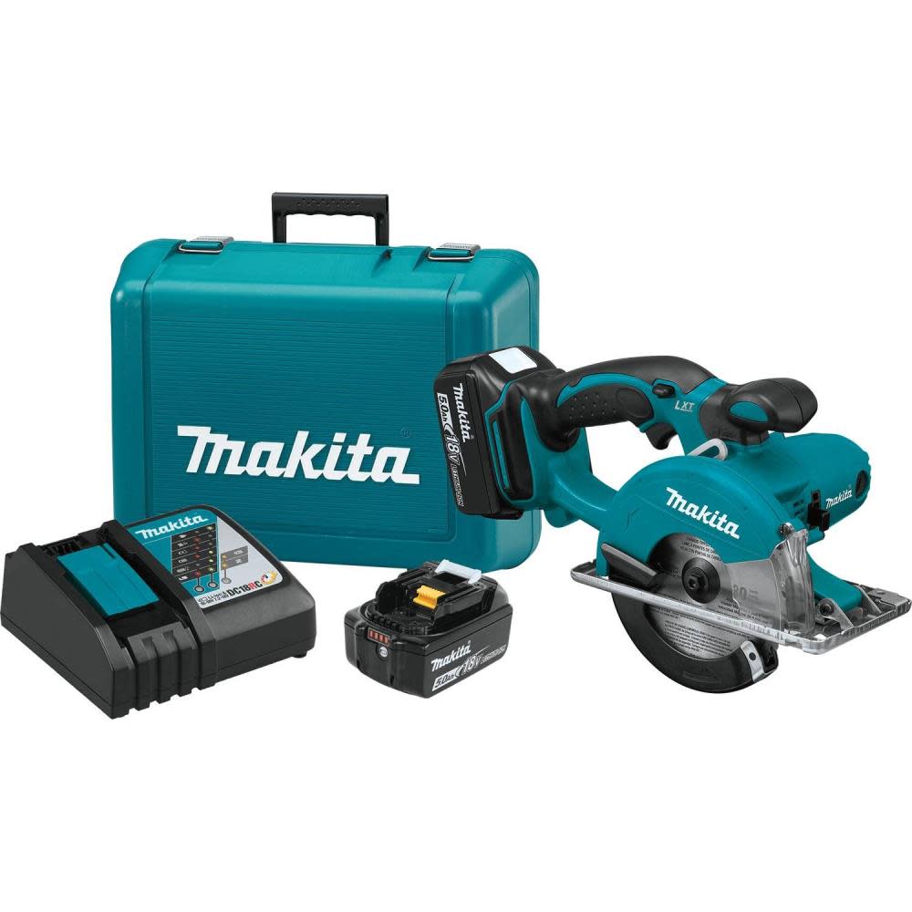 Makita 18V LXT Lithium-Ion Cordless 5-3/8 In. Metal Cutting Saw Kit (5.0Ah) - Ascmtools