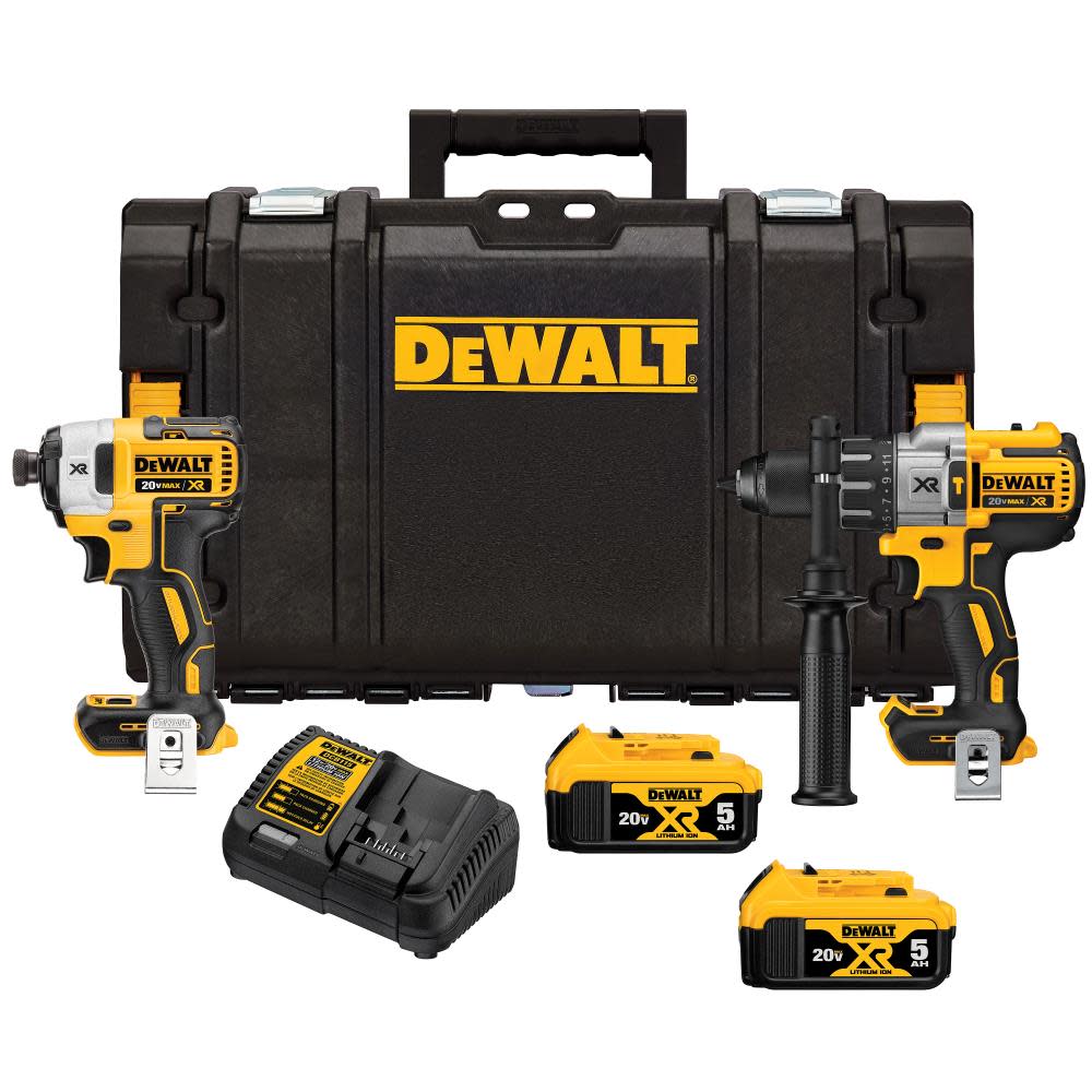 DEWALT 20V MAX* XR 2 Tool Combo Kit with ToughSystem - Ascmtools