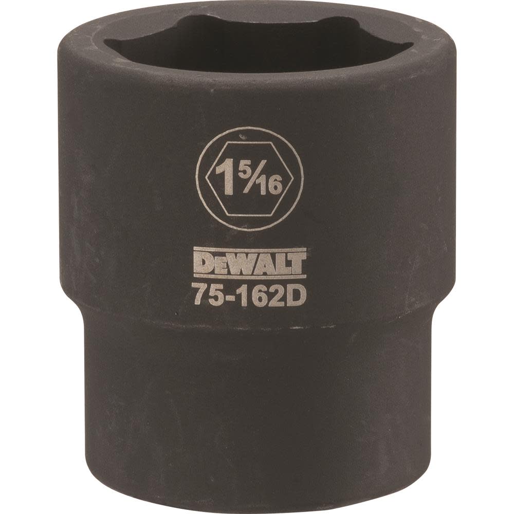 DEWALT 3/4 Drive X 1-5/16 6PT Standard Impact Socket - Ascmtools