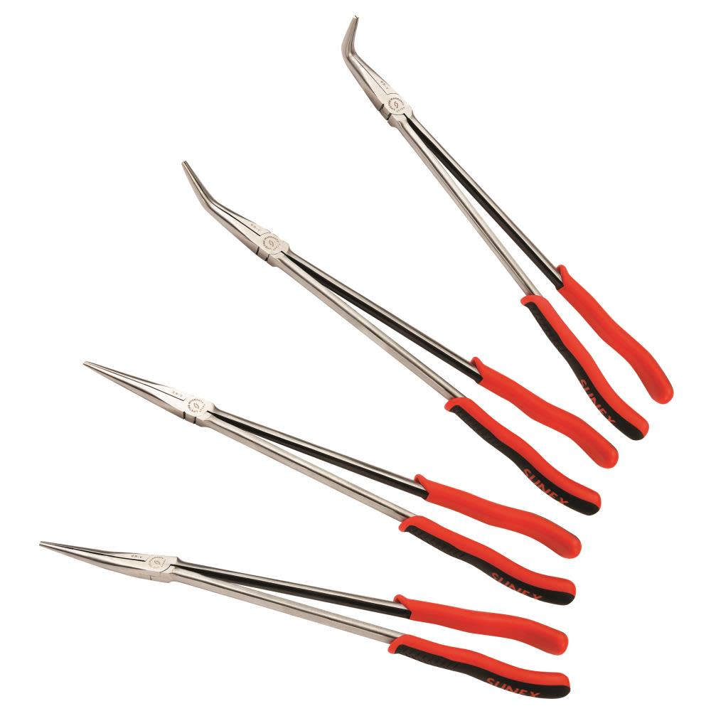 Sunex 4 Pc 16 In. Long Reach Pliers Set - Ascmtools