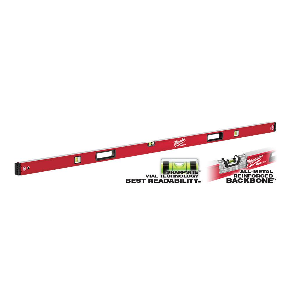 Milwaukee 78 in. REDSTICK Magnetic Box Level - Ascmtools