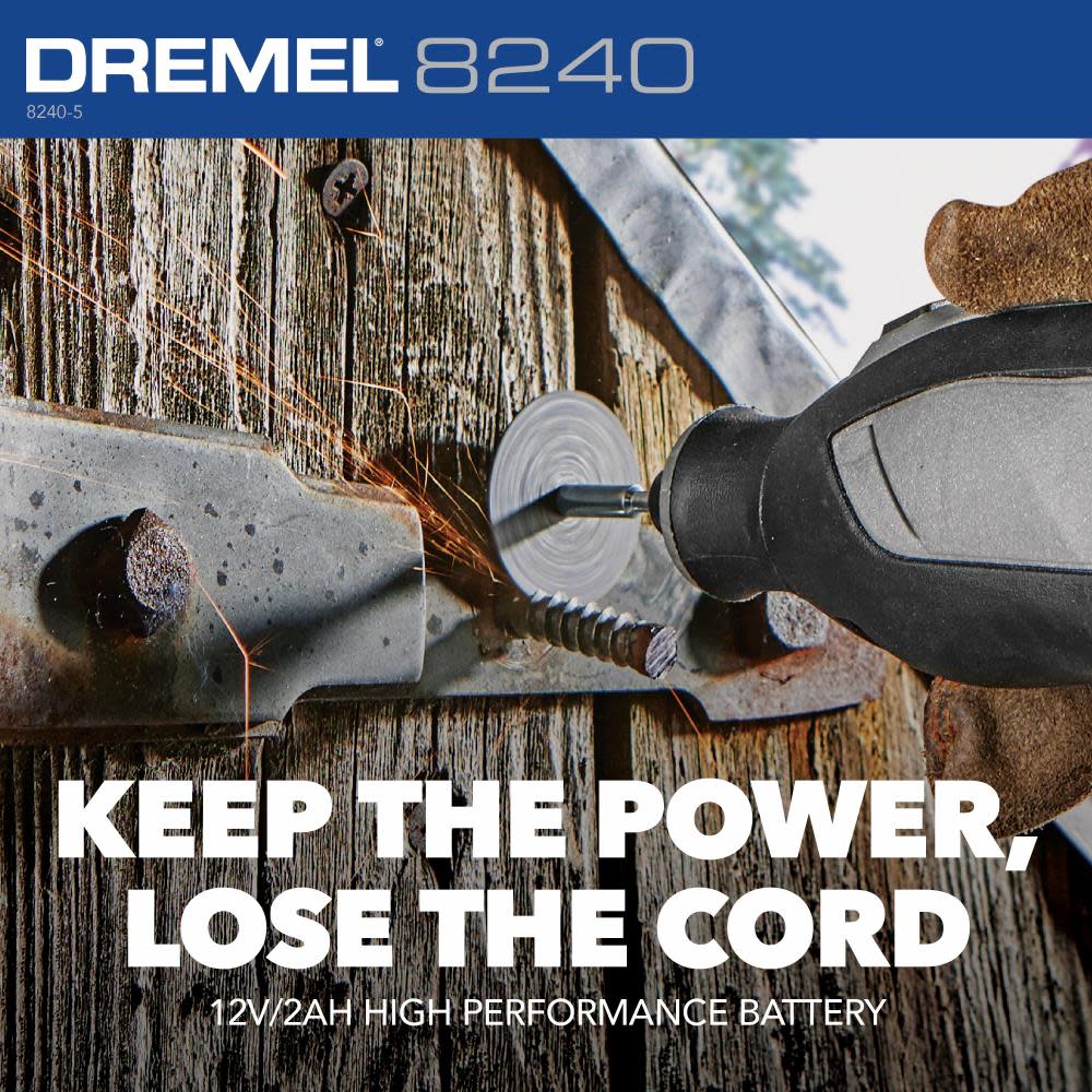 Dremel 12V Rotary Tool Cordless Kit - Ascmtools