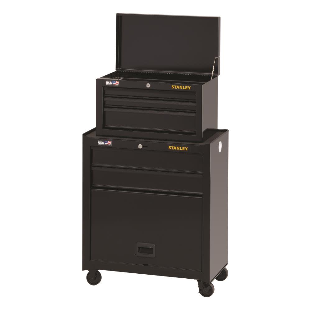 Stanley 26 in. W 100 Series 5-Drawer Tool Chest & Cabinet - Ascmtools
