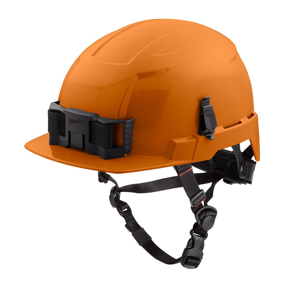 Milwaukee Orange Front Brim Helmet with BOLT Class E - Ascmtools