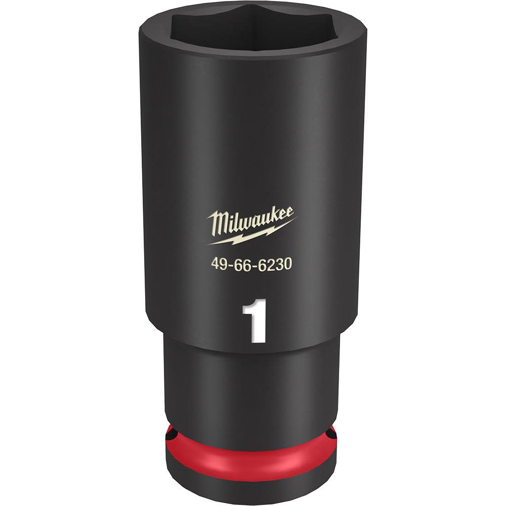 Milwaukee SHOCKWAVE Impact Duty Socket 1/2″ Drive 1″ Deep 6 Point - Ascmtools