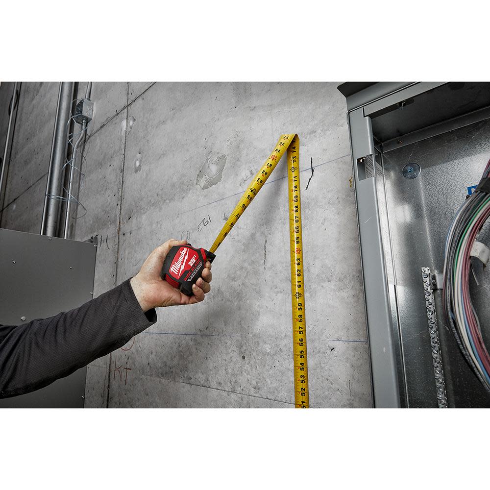 Milwaukee 25Ft Wide Blade Magnetic Tape Measure - Ascmtools
