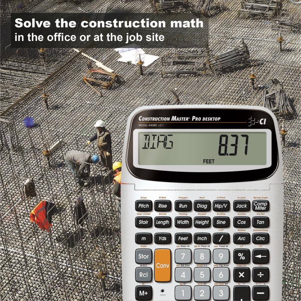 Calculated Industries CM Pro DT Construction Math Calculator - Ascmtools