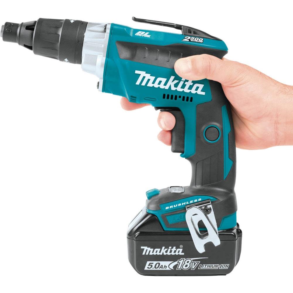Makita 18V LXT Lithium-Ion Brushless Cordless 2500 RPM Screwdriver Kit (5.0Ah) - Ascmtools