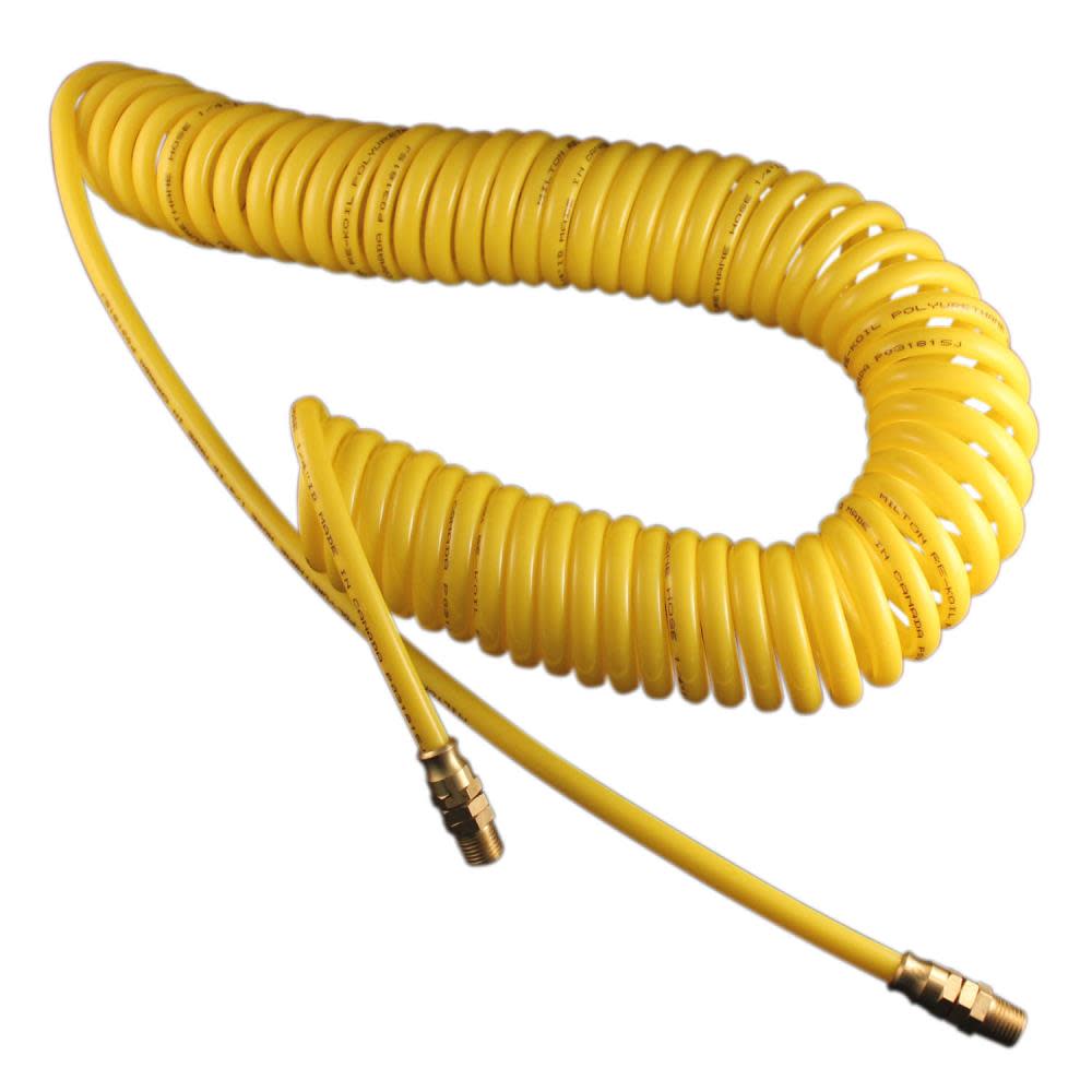 Milton 1671-30 30 Foot 1/4″ ID Polyurethane ReKoil Hose - Ascmtools