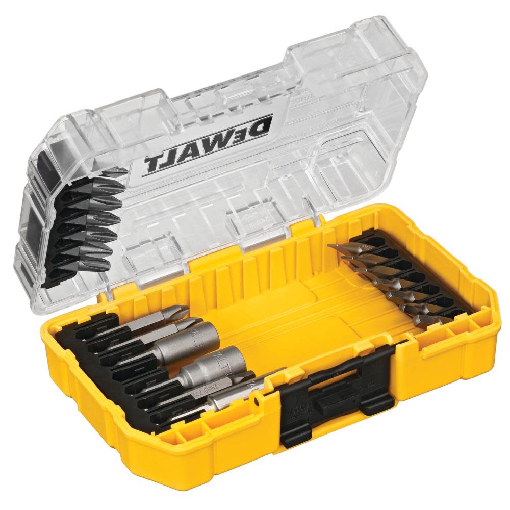DEWALT 21 Piece Screw Driving Set with Tough Case - Ascmtools