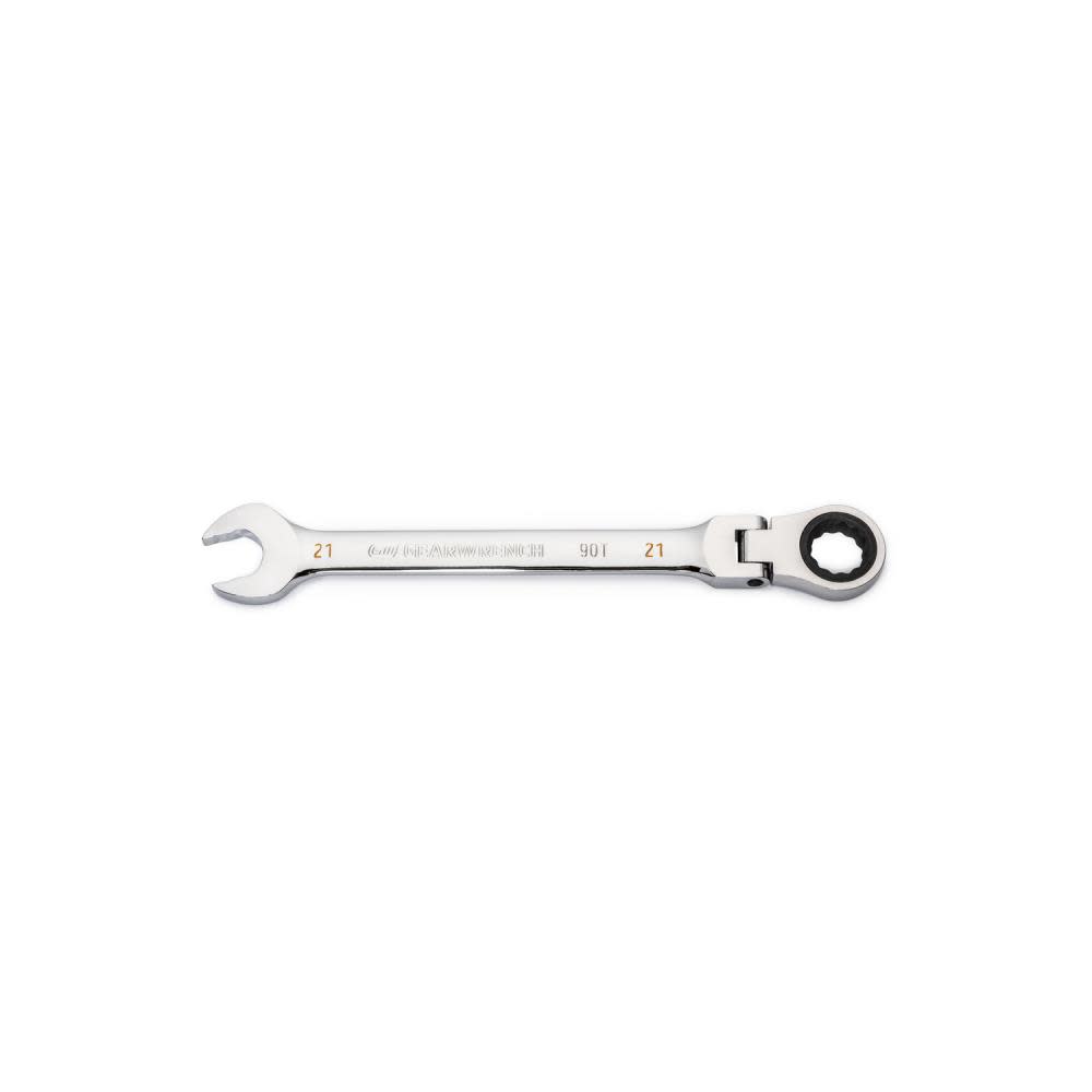 GEARWRENCH 21mm 90T 12 Point Flex Head Ratcheting Combination Wrench - Ascmtools