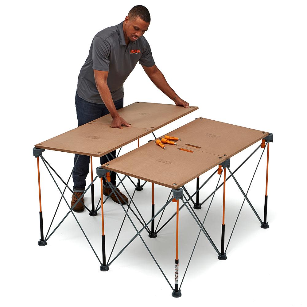 Bora Portamate Centipede Folding Table Top for Work Stand Saw Horses - Ascmtools