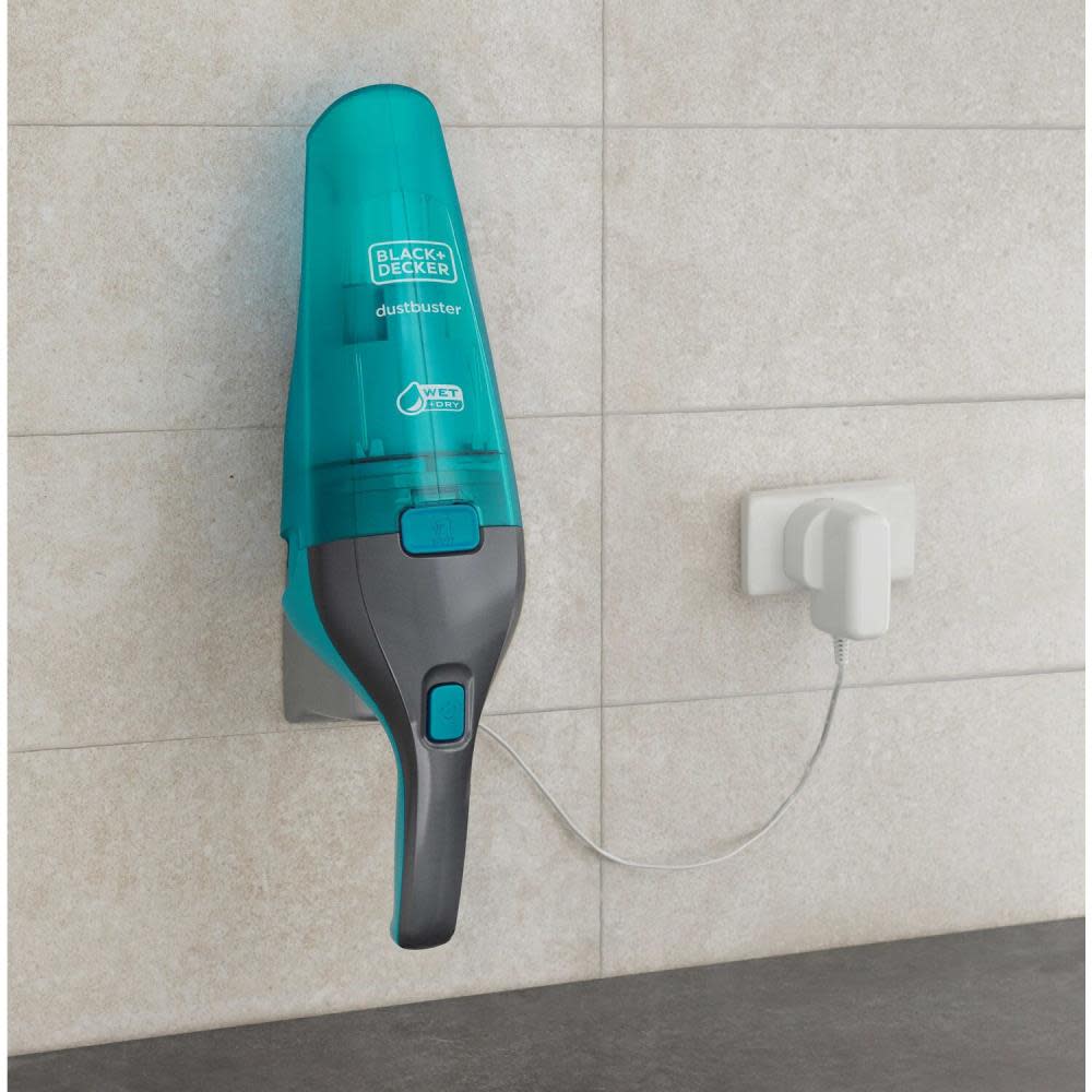 Black and Decker DUSTBUSTER QuickClean Wet/Dry Handheld Vacuum Turquoise - Ascmtools
