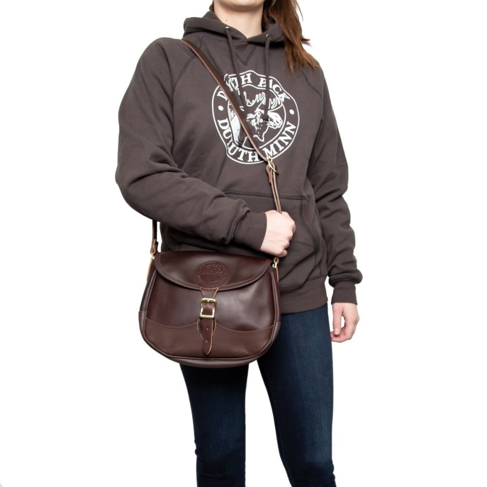 Duluth Pack 3 Liter Capacity Brown Leather Conceal & Carry Shell Purse - Ascmtools