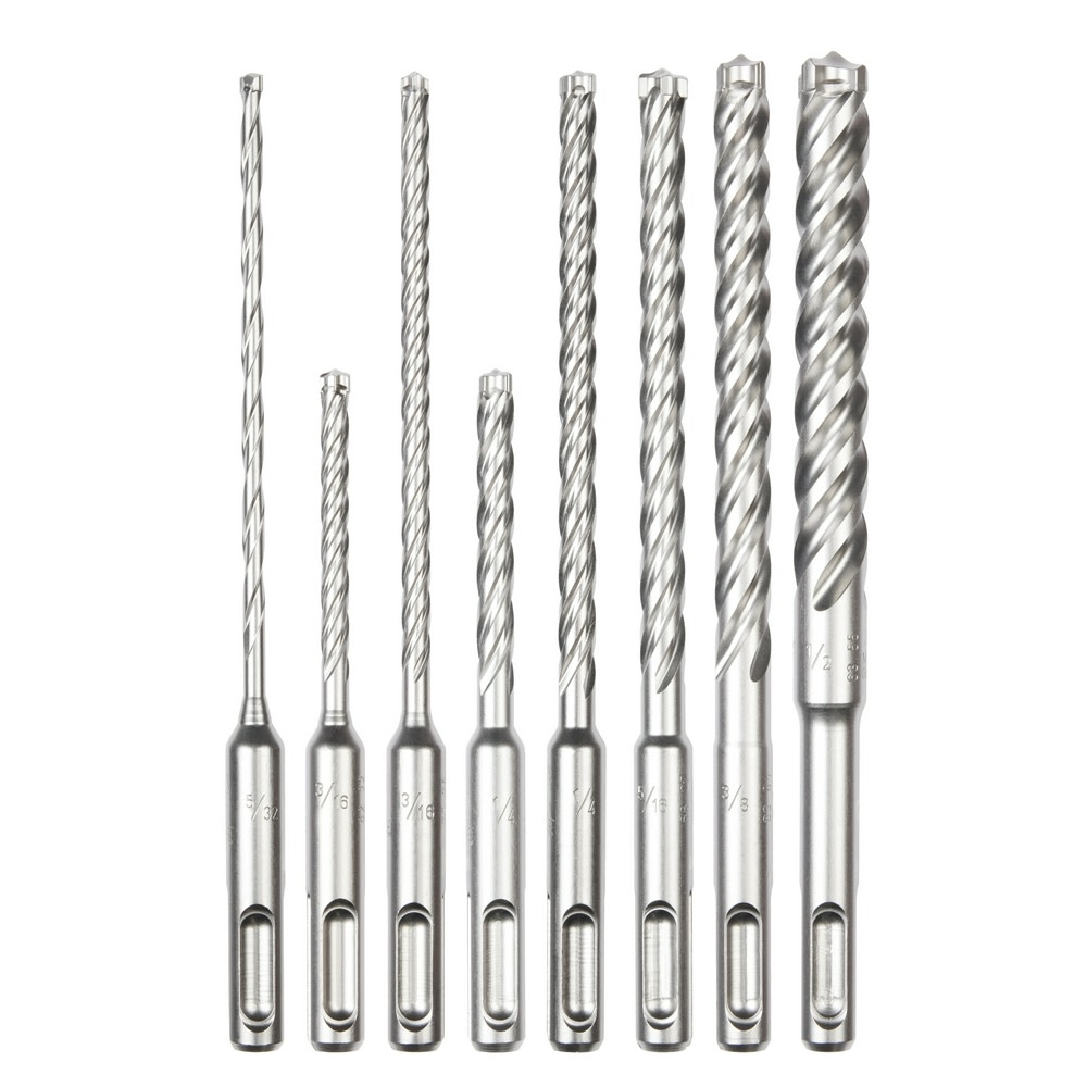 Milwaukee SDS Plus MX4 4 Cutter Drill Bit Kit 8pc - Ascmtools