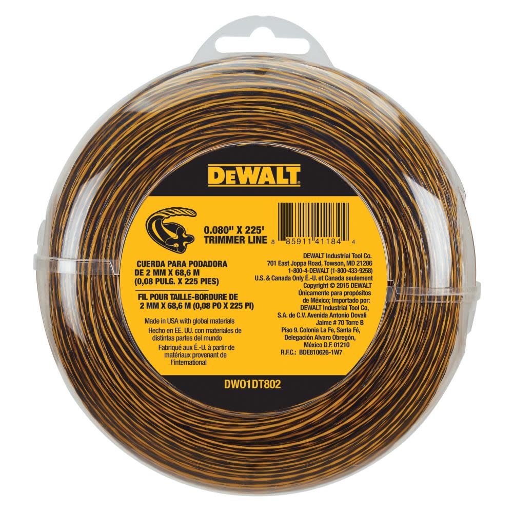 DEWALT Trimmer Line 0.080 In. x 225 Ft. - Ascmtools