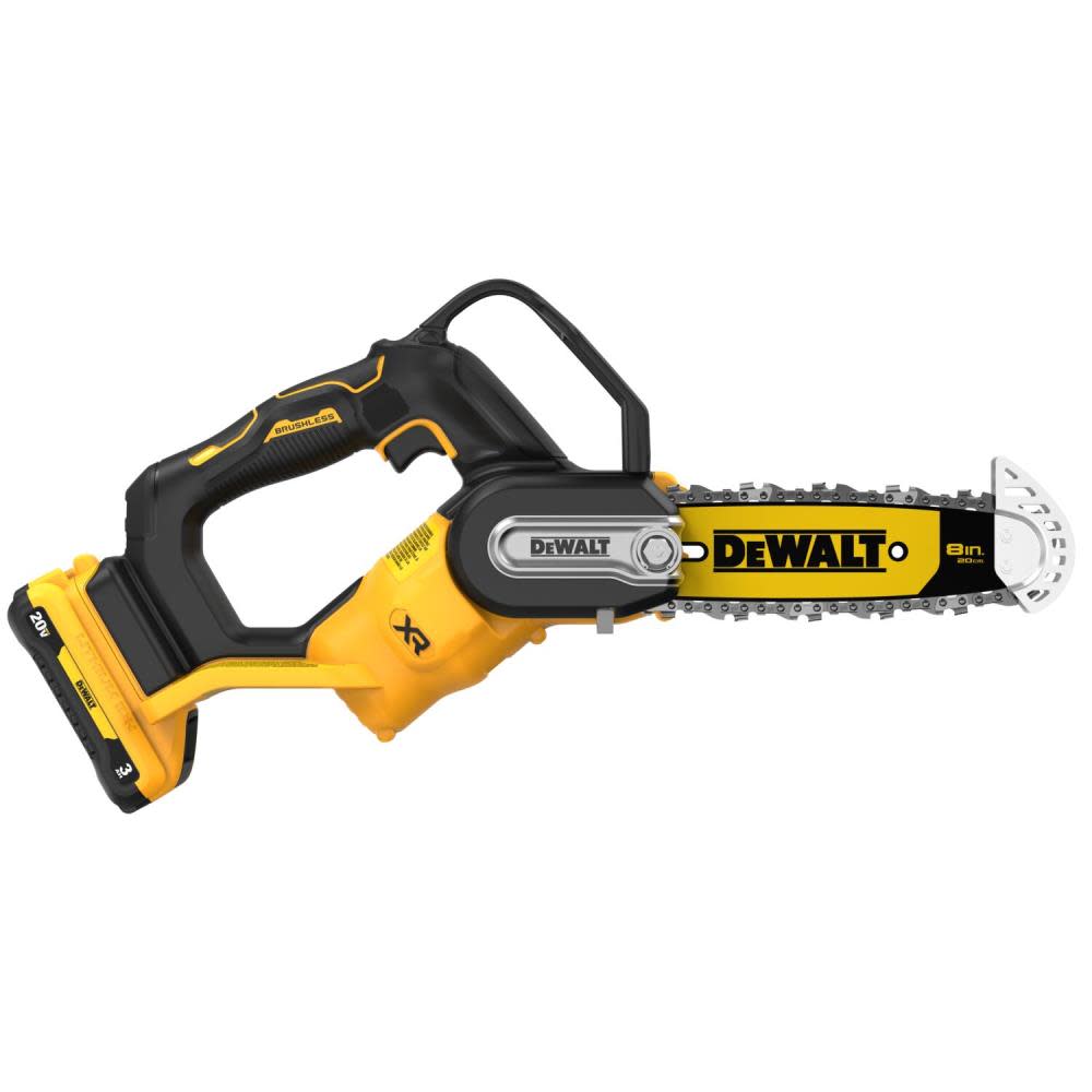 DEWALT 20V MAX 8″ Pruning Chainsaw Brushless Cordless Kit - Ascmtools