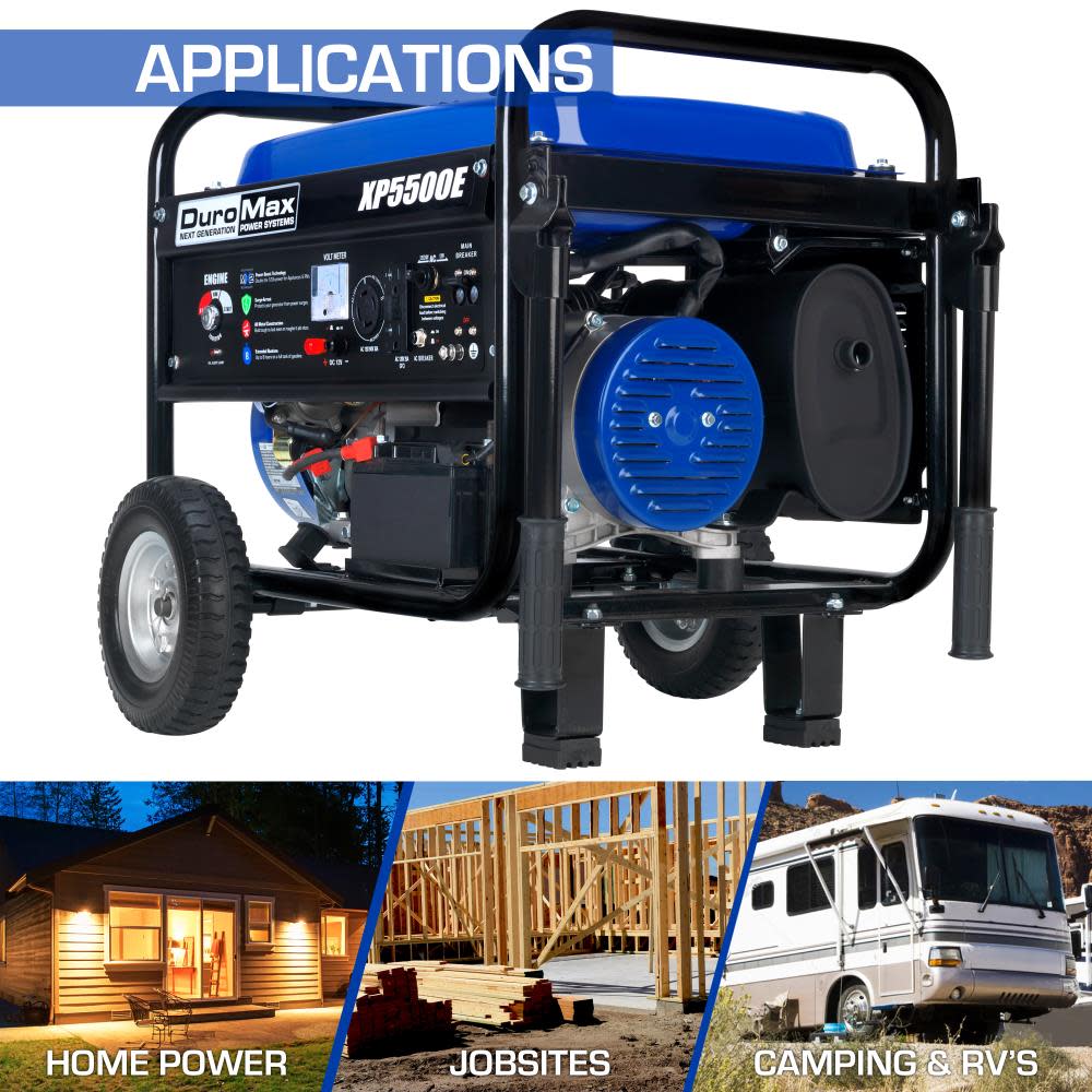 Duromax 5500-Watt Gas Powered Portable Generator - Ascmtools