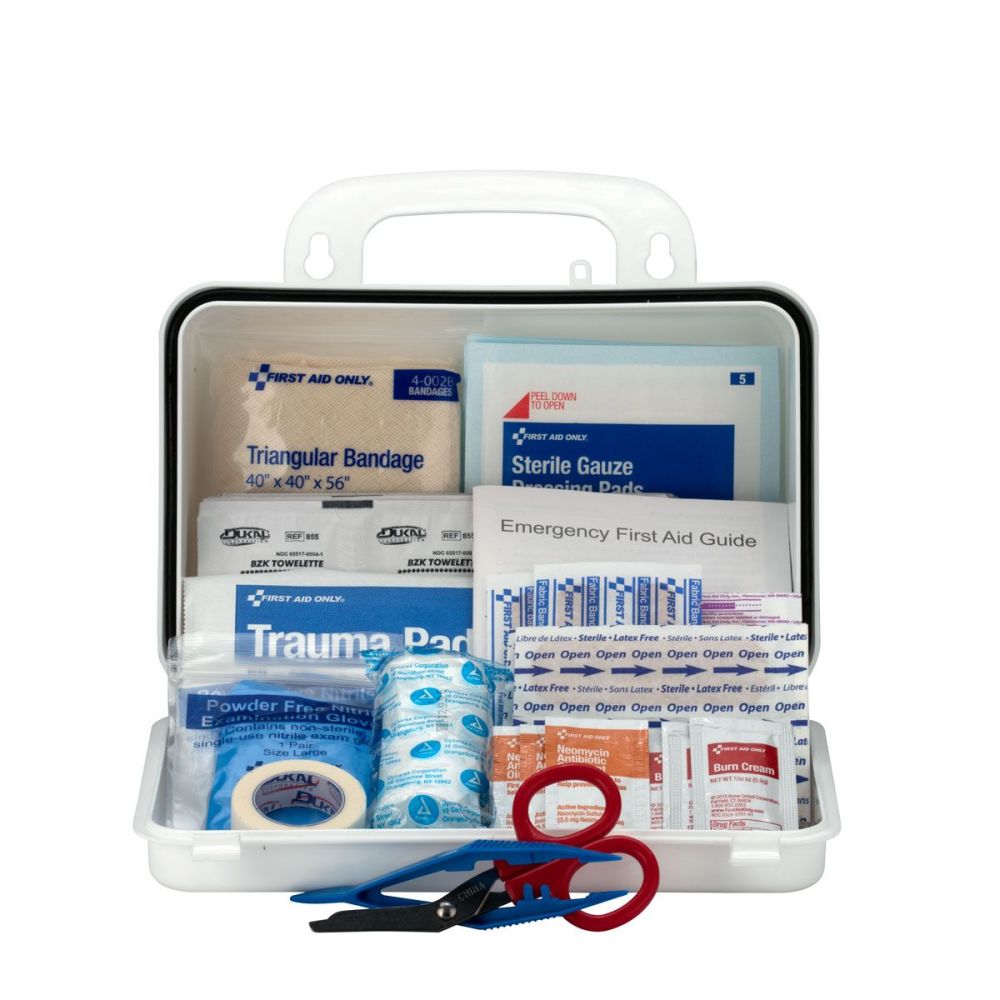 First Aid Only Contractor First Aid Kit 10 Person Plastic Case - Ascmtools