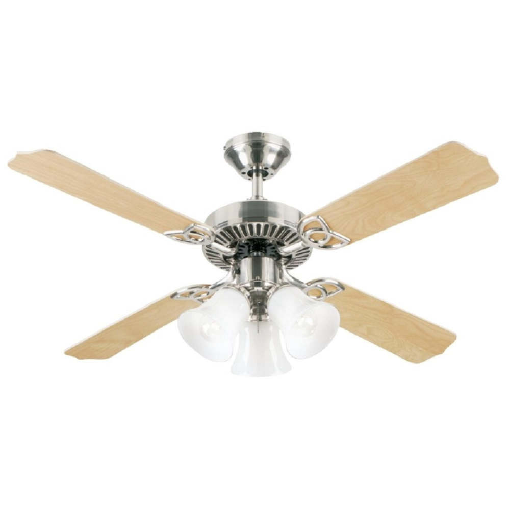 Westinghouse 42″ Crusader Brushed Nickel Indoor Ceiling Fan - Ascmtools